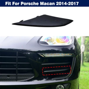Left Front Bumper Lower Grille Fog Light Molding Trim For Porsche Macan 2014-17 - Picture 1 of 11