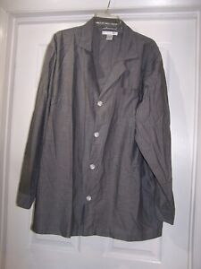 Geoffrey Beene Sleepwear Mens XL Gray Pajama Set Cotton Blend Comfort