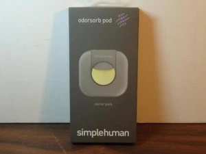 NEW SIMPLEHUMAN ODORSORB POD STARTER PACK PLANT BASED OIL TRASH ODOR NEUTRALIZER - Picture 1 of 2