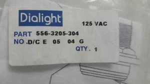 Dialight 556-3205-304 LED Panel Mount Indicators Green 125VAC - Picture 1 of 3