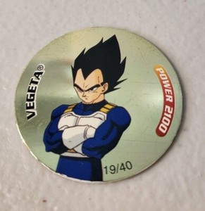 Vegeta 19/40 - DBZ Dragon Ball Z GOLD Tazo Disk - Series 1 - 2100 Power