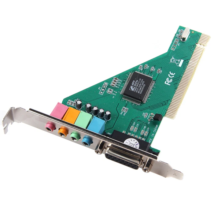 4 Channel 5.1 Surround 3D PC PCI Sound Audio Card w/Game MIDI Port Sound Card - Image 1 of 1