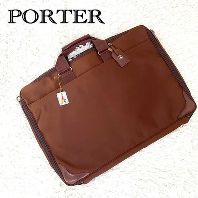 Porter Marrón Bolsa de Ropa Maleta Viaje de Negocios Usado JAPÓN Foto 1 de 4