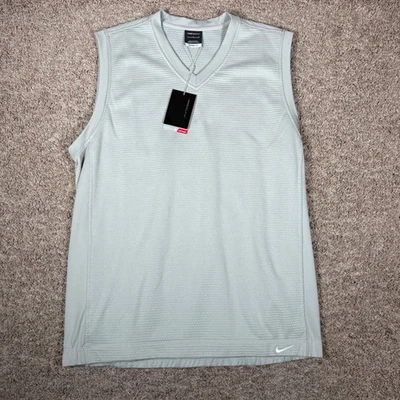 Nike Golf Dri-FIT Chaleco Atlético Sin Mangas Cuello en V Para Hombres Grande Tejido Gofre Foto 1 de 4