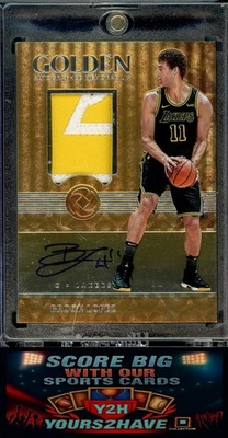 2017-18 Opulence 04/25 BROOK LOPEZ GOLDEN GAME WORN ON CARD PATCH AUTO W/MAG - Image 1 of 2