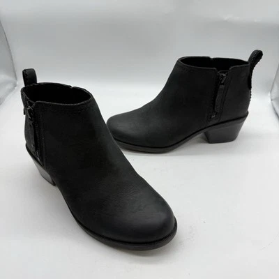 TEVA ANAYA лодыжки ботинок черный водонепроницаемый загрузки женский размер США 7 стороны молнии - Изображение 1 из 4