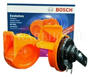 NEW BOSCH Evolution 12V 400/510HZ 105-118dB Fanfare Car Horn Compact EC6 Orange - Bild 1 von 5