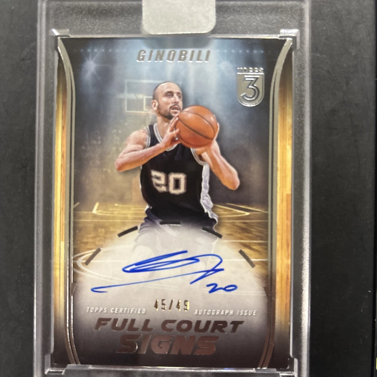 Manu Ginobili Autographed Basketball Trading Cards & Accessories