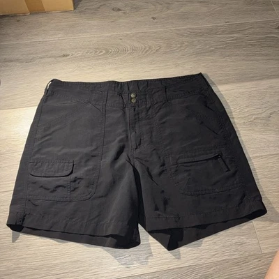 Pantalones Cortos Mujer Pesca Camping Senderismo Talla 12 Negro Nylon Excelente Estado Foto 1 de 4