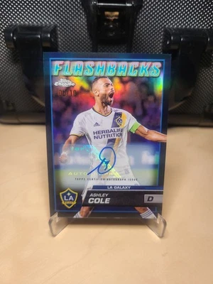 Ashley Cole /10 Auto 2023 Topps Chrome MLS Flashbacks CHELSEA ENGLAND GALAXY - Image 1 of 4