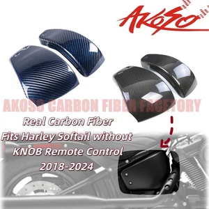 Carbon Fiber For Harley Low Rider ST Street Bob FXST FXLRS 18+ Side Cover Panels - Foto 1 di 21