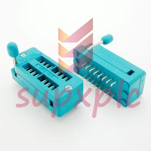 2 PCS ZIF 16-pin 16 Pins Test Universal IC Socket 16 Pin DIP - Picture 1 of 4