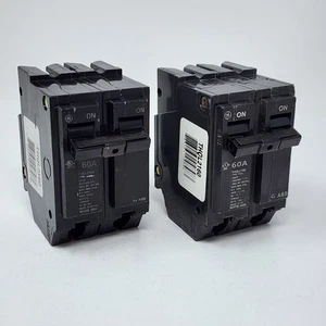 GE 60A Double Pole Circuit Breaker THQL2160 (2 Pack) - Picture 1 of 7