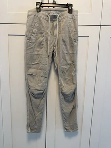 Pantaloni donna James Perse taglia 0 Estilo coulisse cotone kaki marrone standard usati in ottime condizioni - Foto 1 di 9