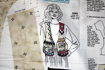 CHALECO DE COSTURA DE DAISY KINGDOM - TELA 100% ALGODÓN Foto 1 de 4