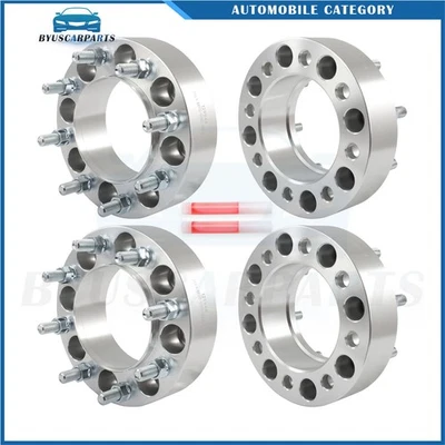 4P 2" Hub Centric Conversion Wheel Adapters 8x6.5 to 8x170 For Chevy GMC to Ford - Image 1 of 4