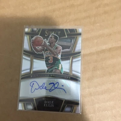 Dale Ellis 2022-23 Panini Select #SS-DEL Signature Selections Auto Silver Prizm Foto 1 de 2