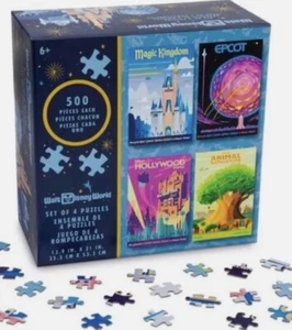Disney 4 Parks Symbole magisches Tier Epcot Hollywood Eric hellbraun Puzzle Set - Bild 1 von 1
