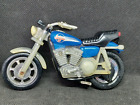 Vintage 1981 Harley Davidson Zugschnur Motorrad Kidco Streichholzschachtel blau