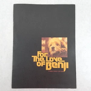 For the Love of Benji Movie Production Book with Poster - 1977 - RARE - Imagen 1 de 8