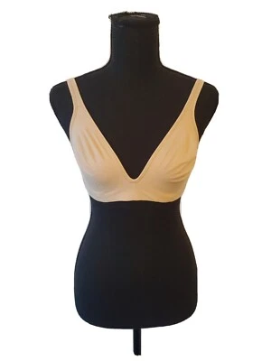 Hanes Smooth Comfort Wireless Bra Tan Womens Size 36B - Image 1 of 4