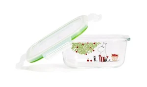 [MOOMIN x PYREX]  Suaqre pattern closed container 510 ml  - Picture 1 of 5