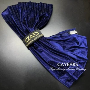 DAD Automotive Accessories Navy Blue Canary Gold Car Curtains Window Valance 50M - Picture 1 of 12