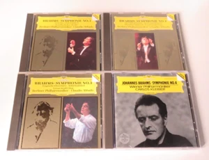 LOT 4 CD BRAHMS Symphonie No. 1, 2, 3 (ABBADO) Symphony 4 (KLEIBER) DG - EX - Foto 1 di 3