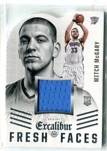 2014-15 Panini Excalibur Mitch McGary Fresh Faces JERSEY RELIC RC OKC THUNDER - Picture 1 of 1