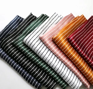 39 InchX 58 Inch Stripe Satin Fabric Lining Diy Scarf Material Charmeuse - Picture 1 of 13