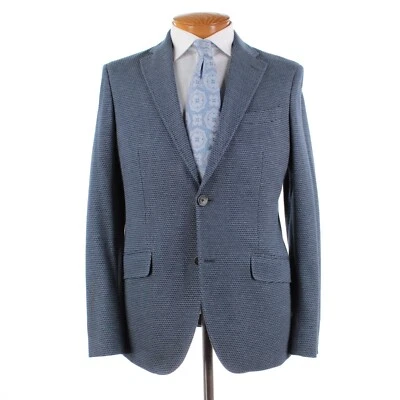 Abrigo deportivo Etro nuevo con etiquetas 100 % algodón New Jersey talla 50 (40 EE. UU.) en azul melange Foto 1 de 4