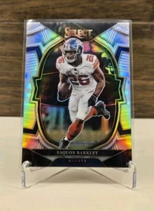 2022 Select #82 Saquon Barkley Silver Prizm Concourse Giants - Picture 1 of 2