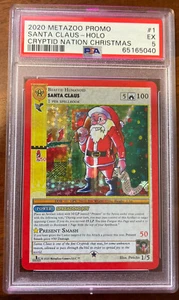 MetaZOO 1ST EDITION PROMO SANTA CLAUS HOLO CHRISTMAS CRYPTID NATION PSA 5 - Picture 1 of 3
