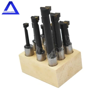 9 PIEZAS JUEGO DE BARRAS PERFORADORAS DE 1/2"" BARRAS CON PUNTA DE CARBURO HERRAMIENTA DE TORNO DE VÁSTAGO - Imagen 1 de 8