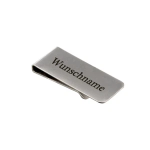 Pinza de billete pinza de metal con grabado deseado clip de dinero Moneyclip - Imagen 1 de 2