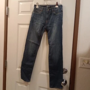 7 For All Mankind 7FAMK 'the straight' Kids Jeans Size 14 Excellent - Picture 1 of 7