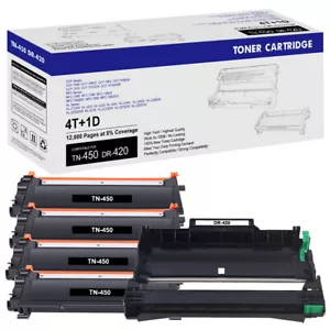 TN450 Toner DR420 Drum Compatible With Brother HL-2270DW MFC-7860DW Lot - Picture 1 of 19