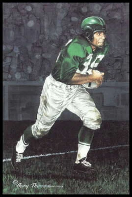 Pete Pihos 1991 Goal Line Hall of Fame Art Collection #84 /5000 Eagles - Image 1 of 2