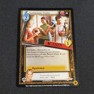 GATHERING VOTES Buffy Vampire Slayer BTVS CCG "Pergamum Prophecy" Promo P5 - Picture 1 of 2