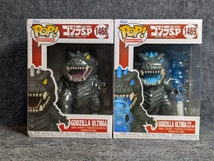 Paquete de figuras de vinilo Godzilla Funko Pop daños en caja Ultima Heat Ray #1468 #1469 - Imagen 1 de 9