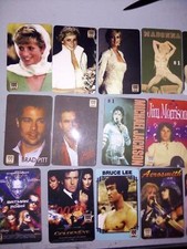 LADY DIANA,ELVIS,MADONNA,JIM MORRISON,NIRVANA,BEATLES CARD-DE CAPRIO FIGURES...