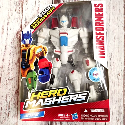Figura Año 2014 Transformers Hero Mashers Serie 8" Alto - Autobot JETFIRE. Foto 1 de 4