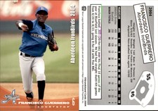 Francisco Guerrero 2004 Grandstand Aberdeen Ironbirds #NNO Card *AutographDen*