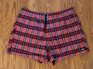 MOSCHINO Mare Herren Boardshorts Bademuster Blau Rot Größe 54IT - Bild 1 von 11