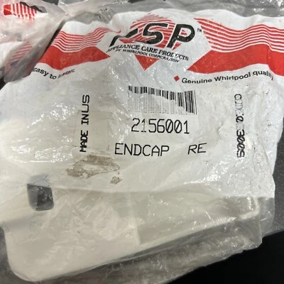 Tapa de extremo de refrigerador Whirlpool (FSP) parte # 2156001 (G1G) Foto 1 de 2