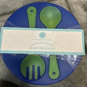 Martha Stewart’s Salad Chiller Set Bowl With Utensils - Picture 1 of 3