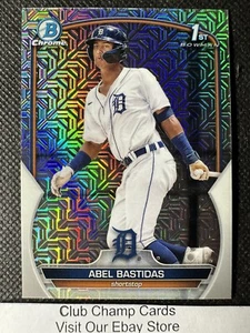 2023 #BCP-113 Abel Bastidas Bowman Chrome Prospect 1st Mojo Refractor Tigers - Imagen 1 de 2