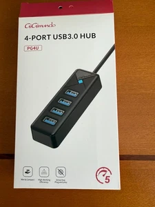 aiaimundo 4-PORT USB3.0 HUB PG4U schwarz (Typ C Typ A 4 HUBs) - Bild 1 von 5