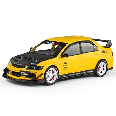 1:24 Mitsubishi Lancer EVO IX Diecast Modelo Coche Juguete Colección con Luz de Sonido Foto 1 de 4