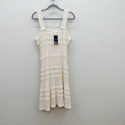 Lauren Ralph Lauren зимние кремовые полоски трикотажа платье без рукавов с подкладкой женщин XL новый - Изображение 1 из 4